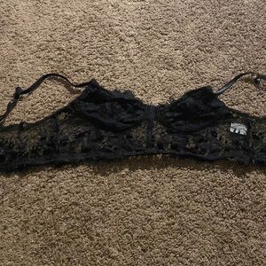 black shein bralette